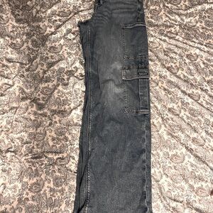 American Eagle Curvy Super High Rise Baggy Wide Leg Stretch Jeans